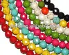 TB0208 Round Shape Faceted howlite beads,faceted turquoise beads