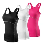 Compressed gym women vest top tight fit fitness tops yoga wear