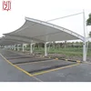 Outdoor light steel frame car parking sun shade membrane structure