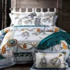 Luxury 100% Tencel Digital Print Used For Bedroom Decorate Duvet Cover Set Silk Bedding Set