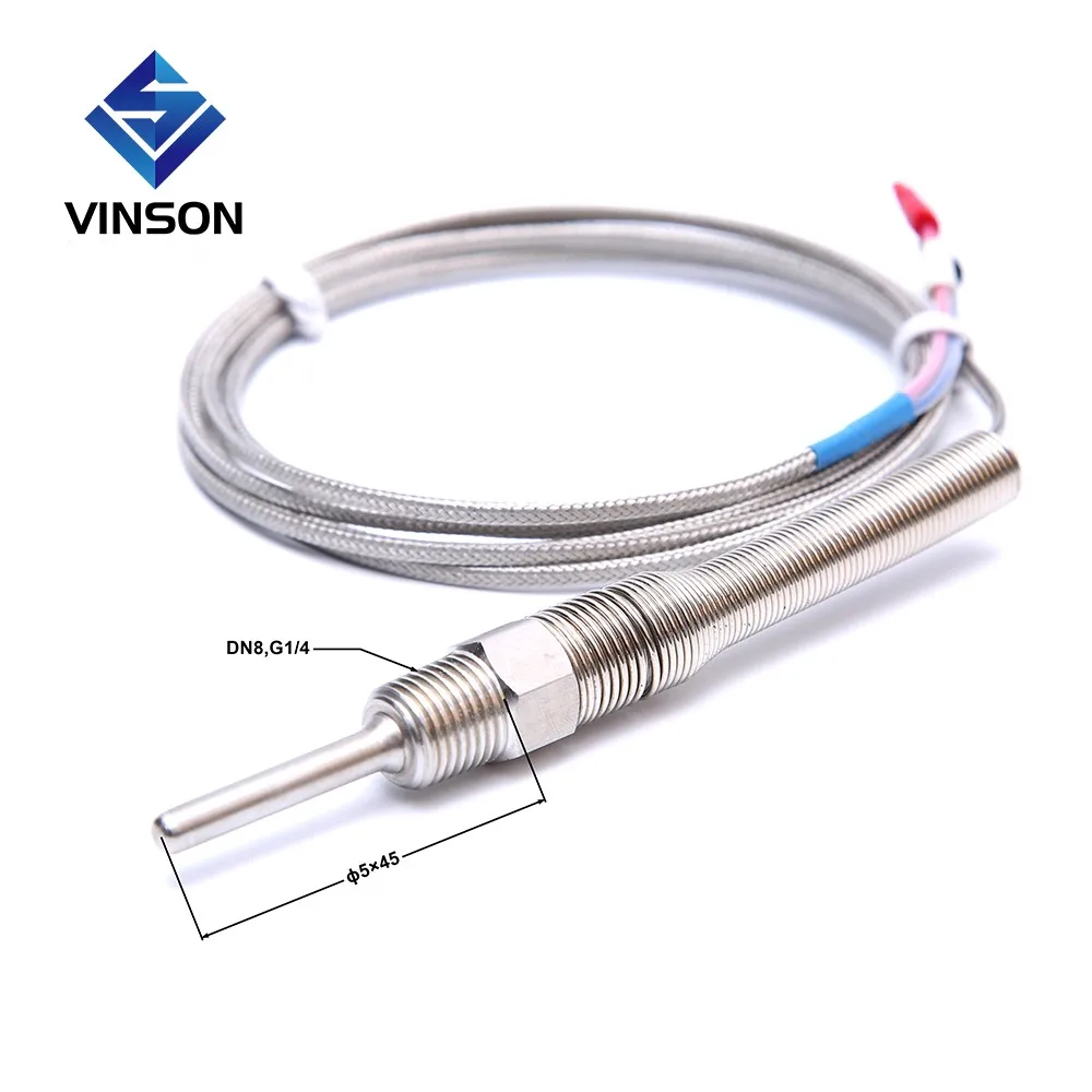 3 Wires Industrial Platinum Temperature Sensor Thermal Resistance