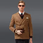 50% wool Orange double breast two button fashion russian winter coat