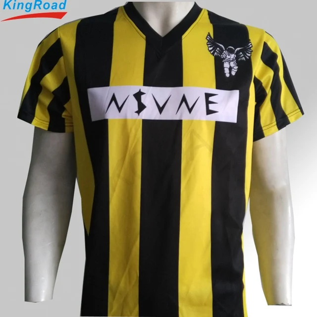 OEM wholesale China imported customized dri fit striped soccer jersey
