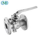 SUS304 SUS316 SUS316L 50A 80A 100A JIS 10K Flange Ball Valve