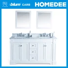 classic wooden bathroom cabinet white with blum hardware