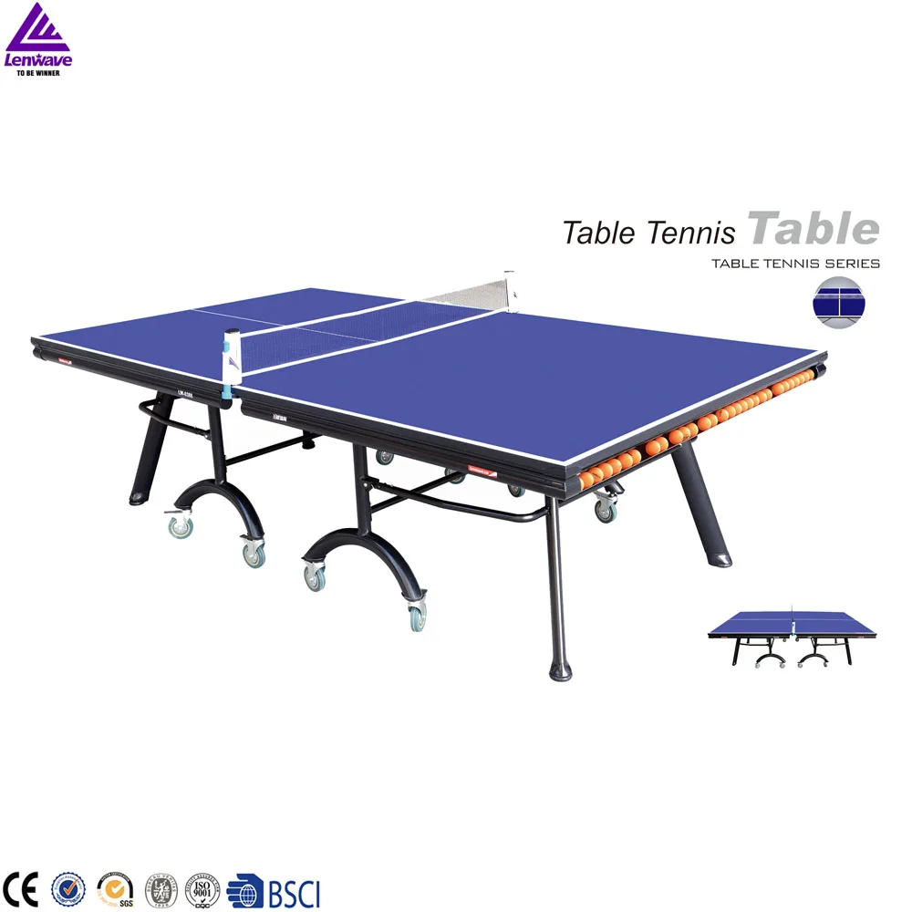 2016 Lenwave Brand Professional Indoor 25mm Mdf Folding Table Tennis