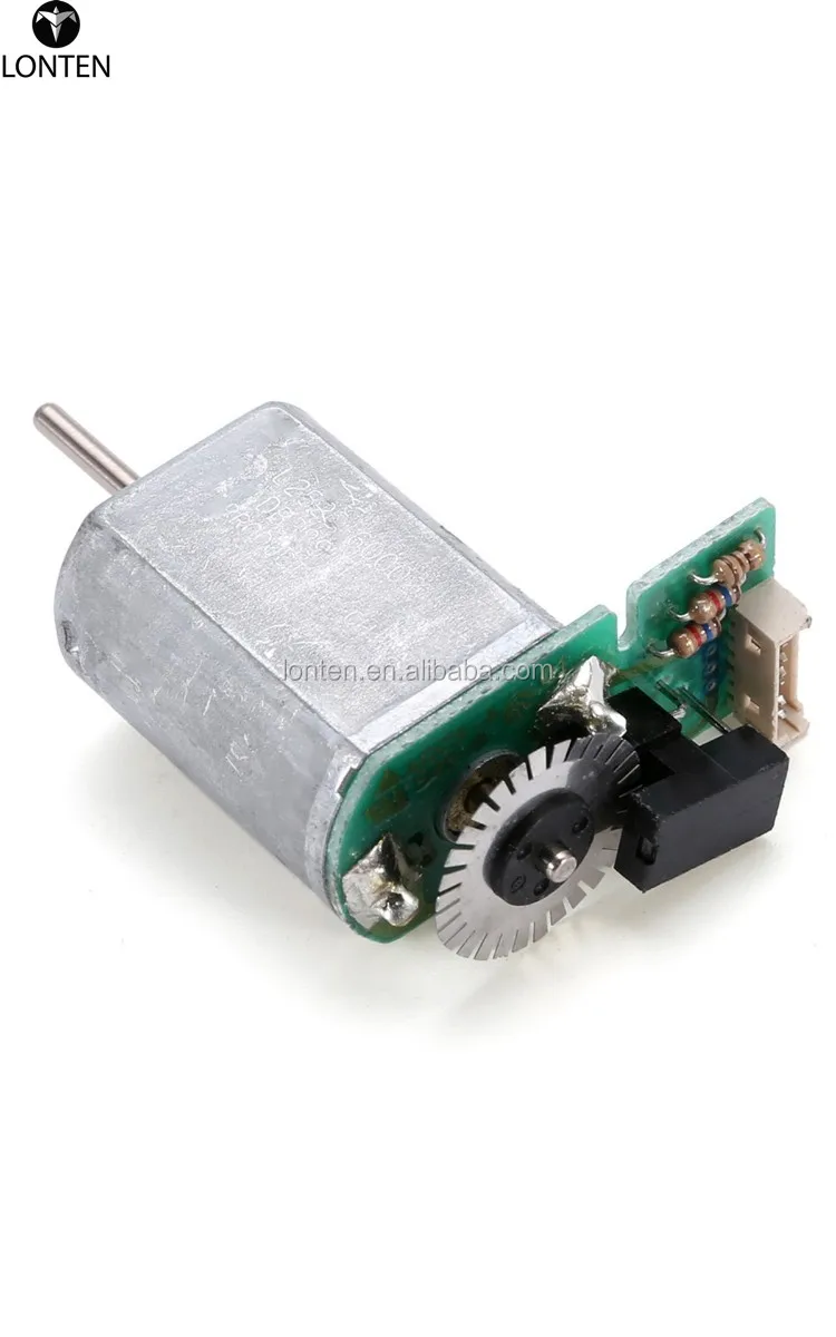 1pc 130 Motor DC 6V-12V 7800RPM Metal Speed Encoder Tachometer Motor AB Phase 49mm Length