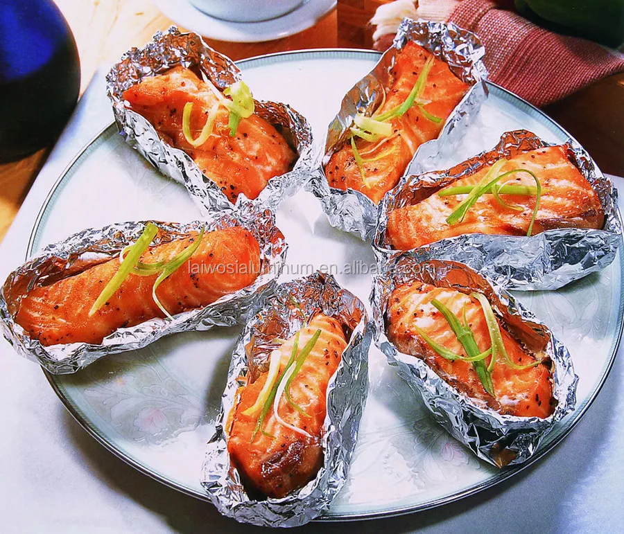 Low price food wrapping use household food baking foil barbecue aluminum foil roll 1