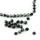 Best Selling 8mm Black Color Bicone Glass Beads Strands Charms Beads for Clothes Decorating