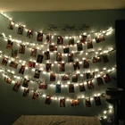 20 LED Fairy Copper Wire Lights Inside Clear Clips LED Photo Clip String Lights