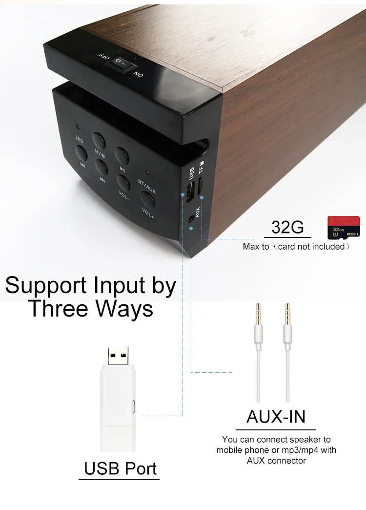 Good Stereo Sound 2.1 Home Audio Tower Speakers for Mobile Phone , Vertical Amplifier Speakers with Remote Control - ANKUX.COM