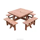 8 Seater Outdoor Garden Wooden Picnic Table Set