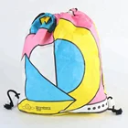 OEM manufacturing customized design full CMYK printing tyvek waterproof paper drawstring backpack bag