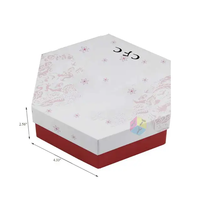 custom food cardboard hexagon cake box
