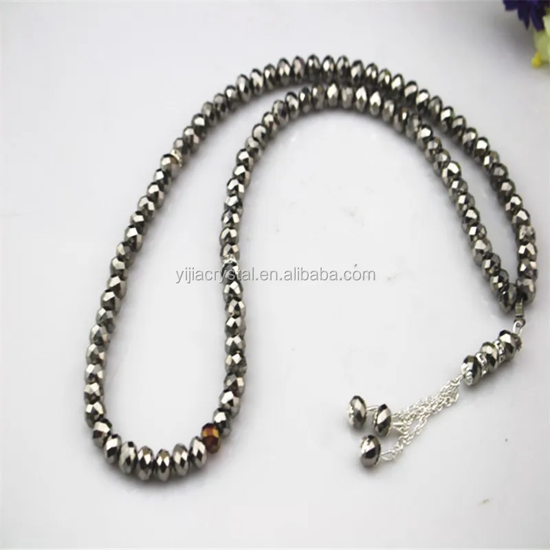 99 Beads 8mm Islamic Prayer Bead Rosary,Glass Tasbeeh,Muslim Prayer