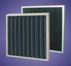 Active carbon pleated air filter