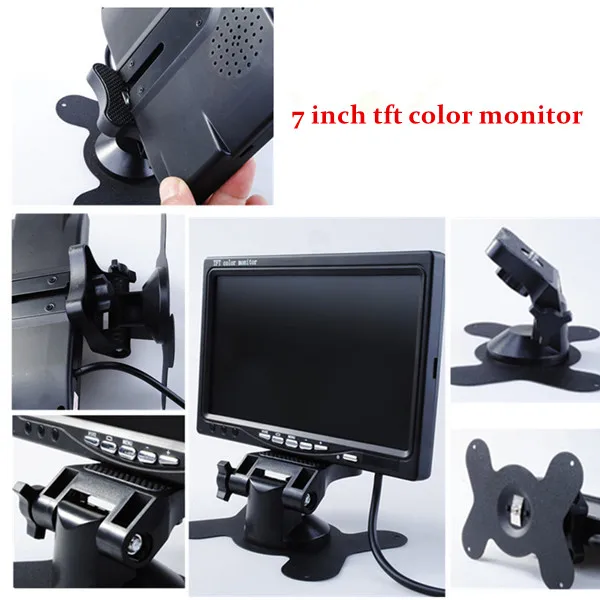 7 Inch TFT LCD Car Monitor 800x600 AV VGA BNC input 7 inch mini lcd monitor .jpg