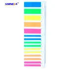 Promotional colorful flag shaped PET page marker plastic sticky notes film indexwith ruler for office/school