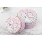 Yuanyuan Candle Decorative Coffee Pink Cookie Tin Cans