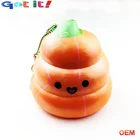 2019 hot sell PU foam squishies pack jumbo slow rising squishy soft scented poo keychain gift
