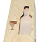 Single Bottle Custom Gift Empty Red Wine Bottle Wooden Box
