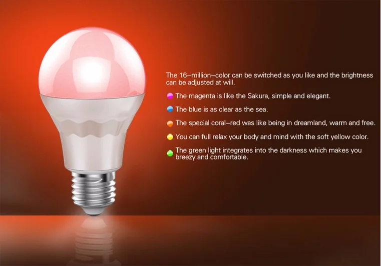 top selling price of zigbee module wifi led bulb ,RGBW color change with music and photo led light - ANKUX.COM