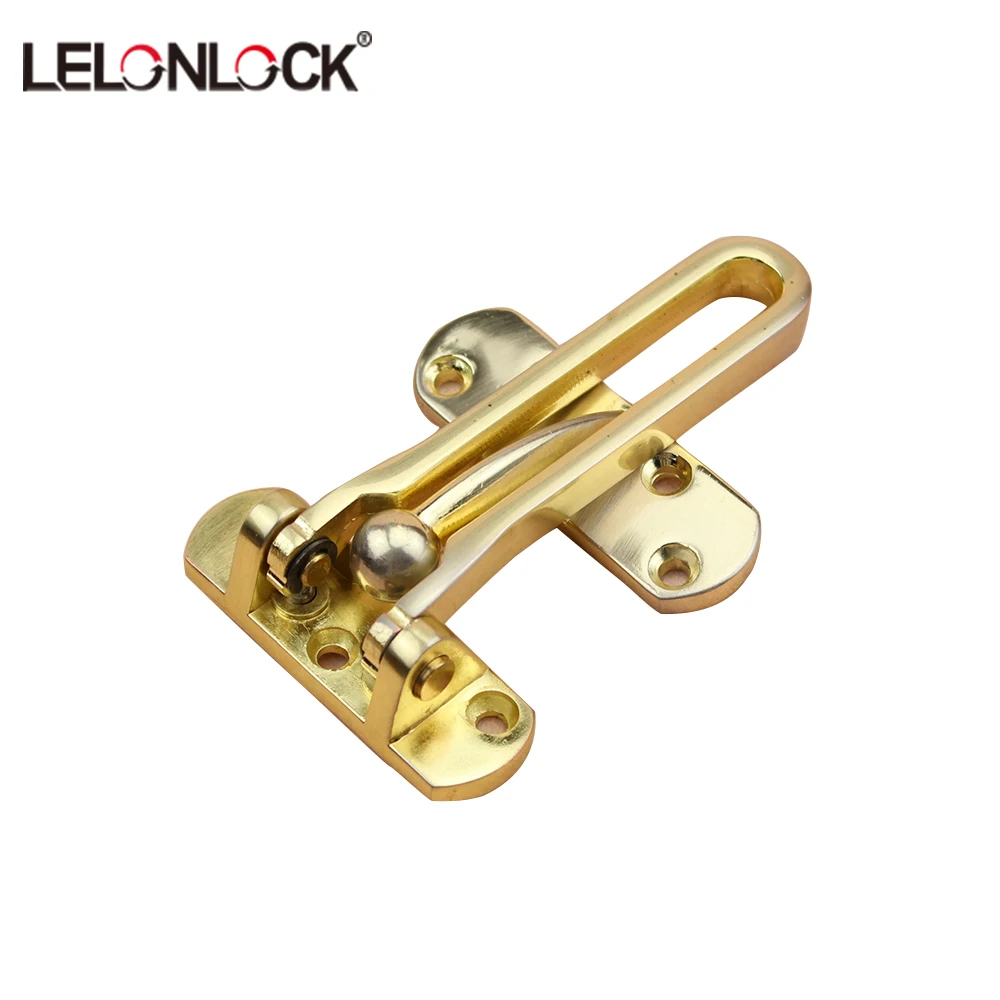 High Quality Zinc Alloy Gold Plate Security Door Guard Buy Security Door Lock Product On Alibaba Com