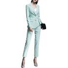 New Fashion Two Piece Set Women Clothing Business Formal Ladies Suit With Blazer and Pants