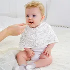 Promotional newborn baby 100% cotton washable 10 piece baby bandana drool bibs