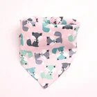Custom 100% Cotton Print Logo Triangle Dog Accessories Pet Bandanas