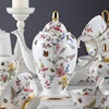 Artistic creative bone china coffee sets ceramic tea cup and tea pot set