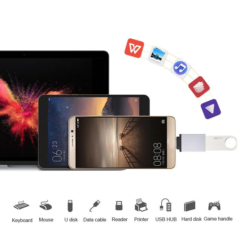 High Quality USB A Female To Type C Male 3.0 Type C Male To USB A Female Aluminium Alloy OTG Adapter