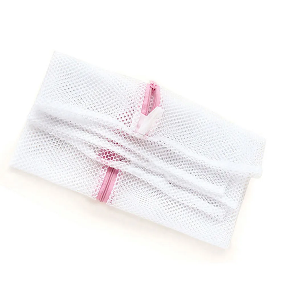 3 Sizes Zippered Mesh Laundry Wash Bags Foldable Delicates Lingerie Bra Socks Underwear Washing Machine Clothes Protection Net