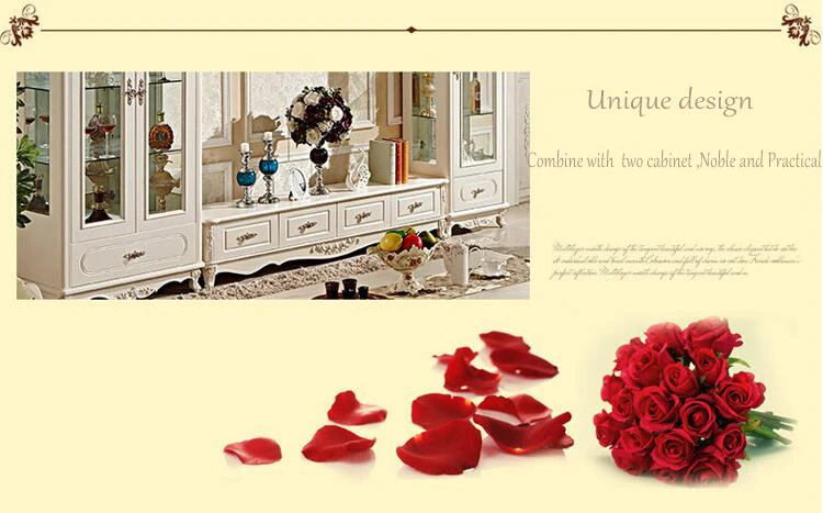 Antique High Living Room Wooden furniture lcd TV Stand pfy10043