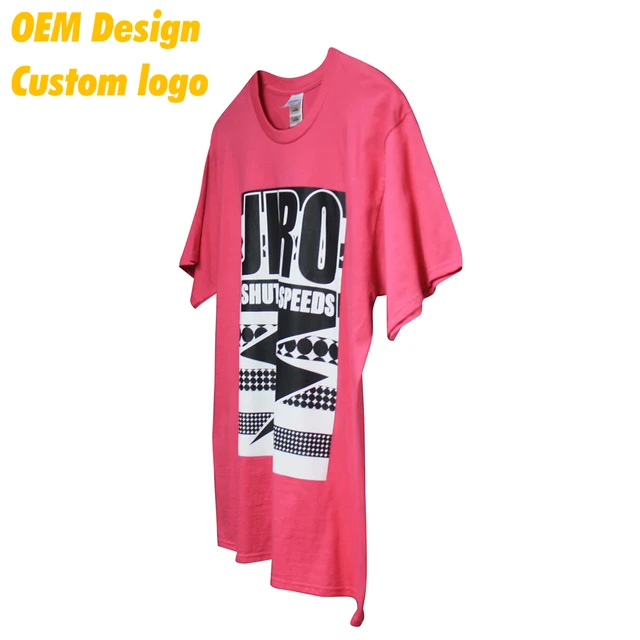 personal tc heat transfer big size label design pink crew collar