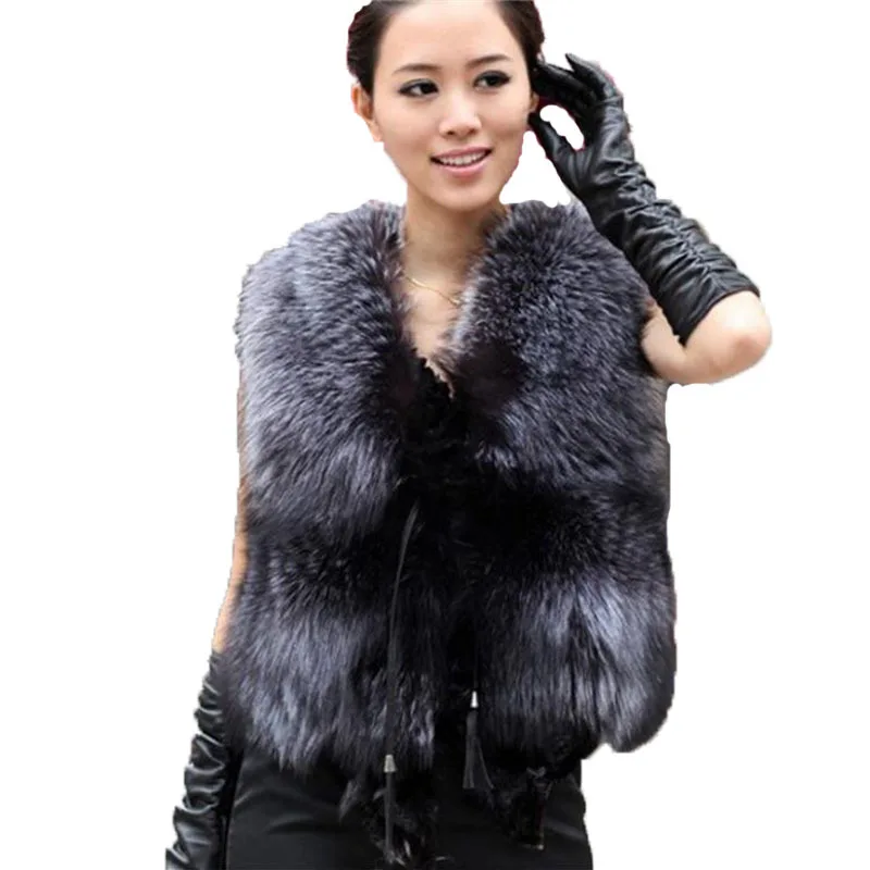 Women Faux Fur Vest Coats 2015New Fashion Women Faux Fur Winter Jackets Winter Warm Sleeveless Coat Winter Vest Female Clothing