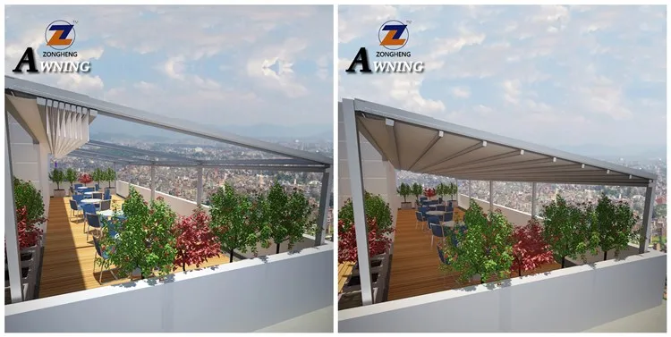 Motorised Awnings Retractable Roof