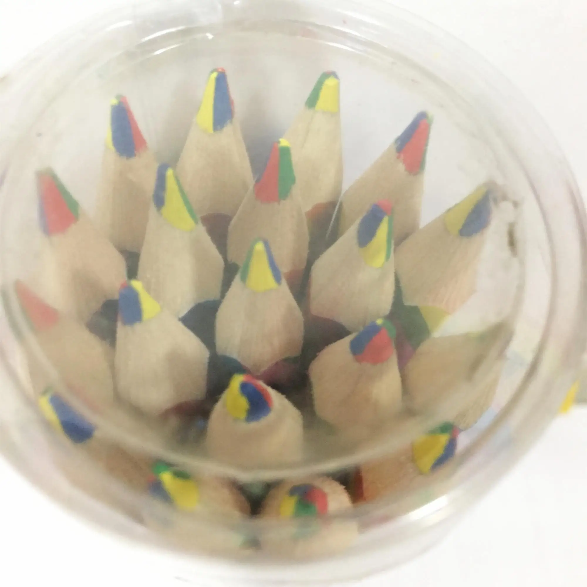 Jumbo hexagonal color pencils,rainbow lead multi color pencil,4 colors