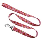 2019 Pet Products Fruit Patter Printed Logo one Layer Nylon Webbing Tactical Dog Leash with snap hook