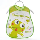 PEVA Baby Bib Burp Cloth Wholesale Baby Apron Silicone Bib