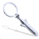 New fashion boeing metal airplane keychain custom car logo keychains mini plane keyring