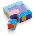 animals designs kid wood toys 3d wooden blocks cube puzzles kid toy/infant toy