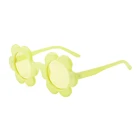 2019 Wholesale Kids Yellow Frame Sunflower Eyewear Baby Sunglasses