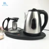Superior Electric Kettle Stainless Steel Tray Set with Coffee Pot and Tea Pot Manufacture