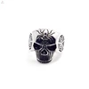 silver biker skull ring,stainless steel biker skull rings,skull rings for women