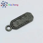 custom metal bag zipper slider zipper puller with logo design