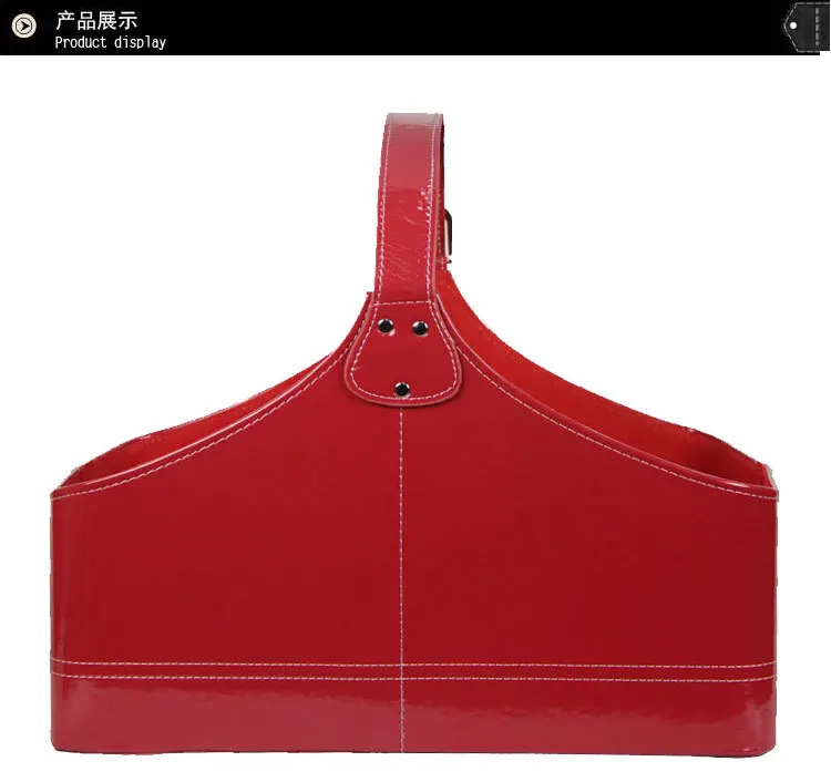 Hotel PU food packaging basket basket basket leather hand basket basket leather magazine PU/PVC Mid Autumn Festival
