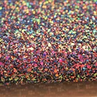 Hot sale woven backing pu glitter leather fabric for wedding shoes