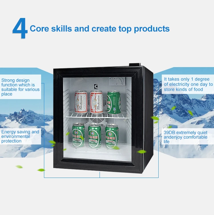 30L Small Portable Single Door Compact Hotel Guest Room Refrigerator, View hotel guest room