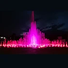 2019 New Style Music Water Dancing Dry Deck Fountain With Colorful DMX 512 System LED Lights For Children Play